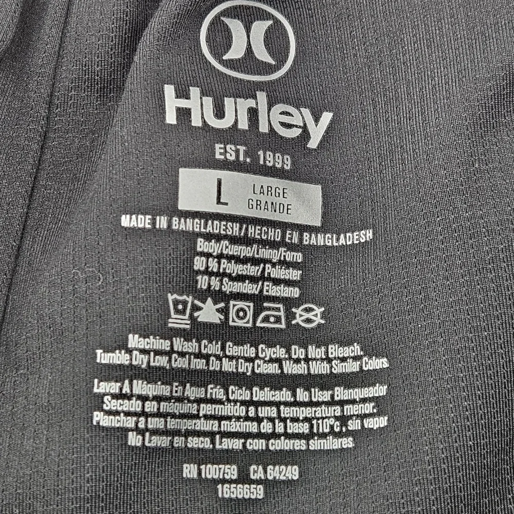 Hurley Mens Volley Swim Shorts‎ Trunks Large Vacation Pool Swimsuit Swimwear